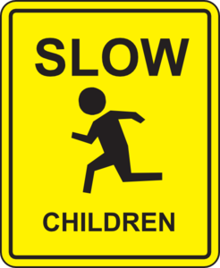Slow Children Clip Art